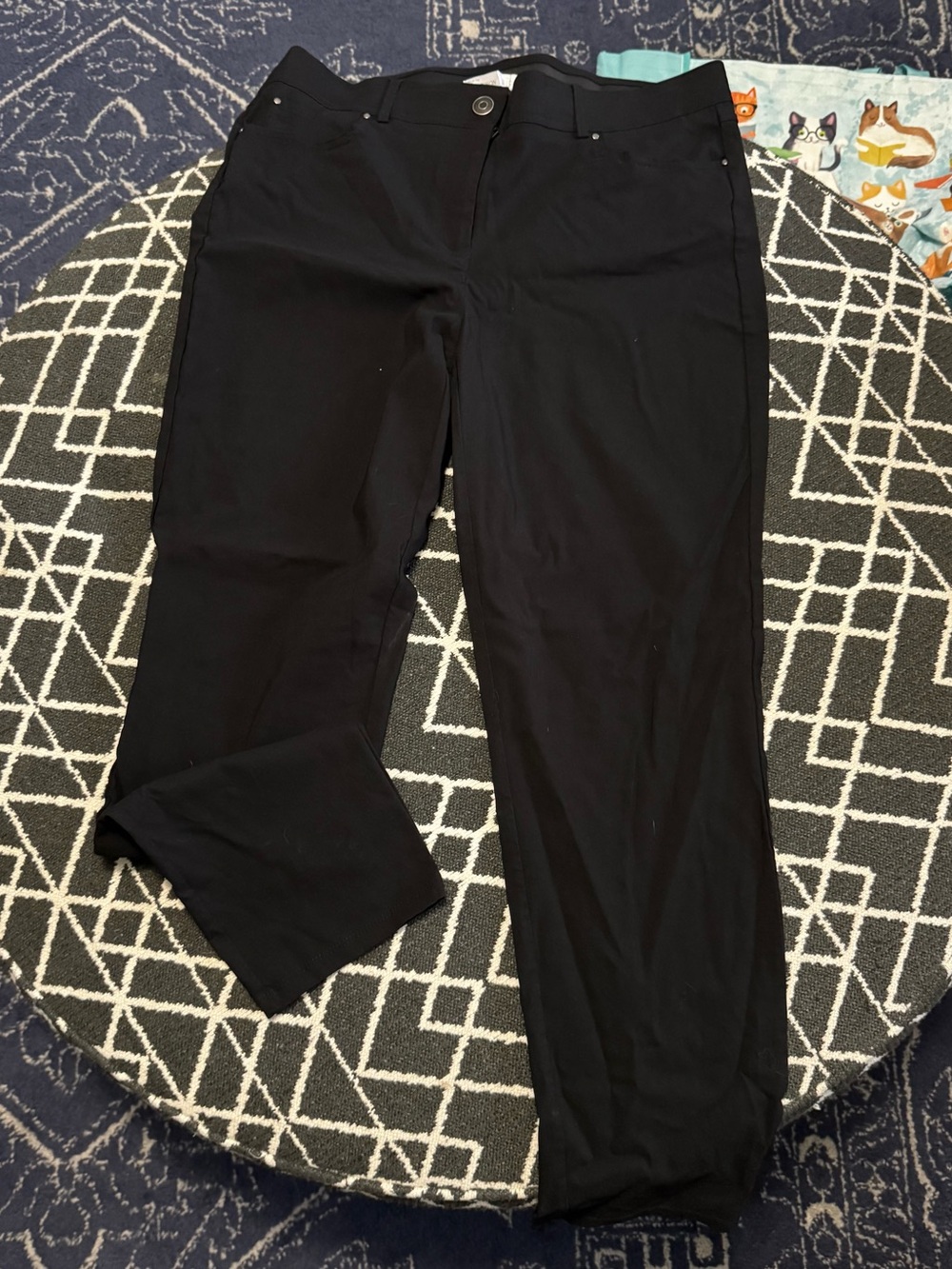 9th & Madison Size 14 Black Stretch Ankle Dress Pants NWOT